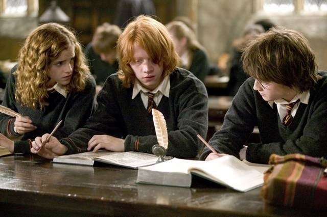 Emma Watson Rupert Grint e Daniel Radcliffe sono i protagonisti di Harry