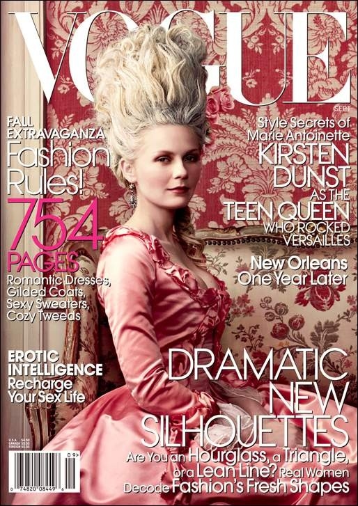 Editorials Marie Antoinette Kirsten Dunst by Annie Leibovitz