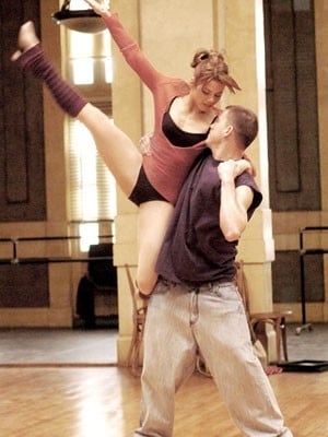 Channing Tatum e Jenna Dewan in una scena di Step Up