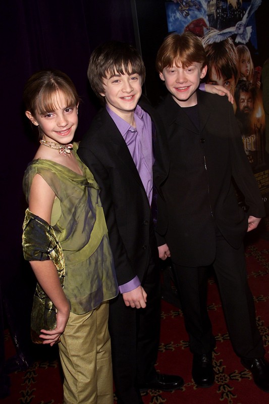 Emma Watson Daniel Radcliffe e Rupert Grint alla premiere New Yorkese del