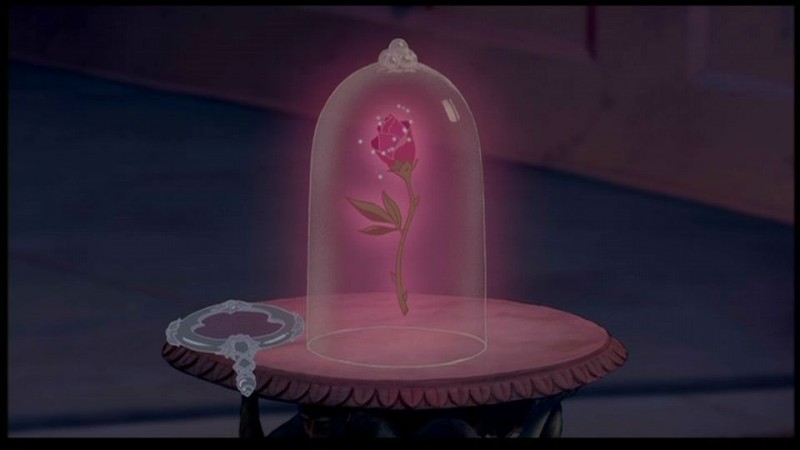 La magica rosa del film d'animazione La bella e la bestia ( 1991 )