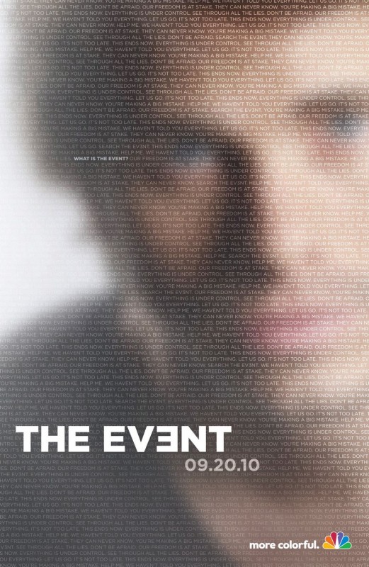 Uno dei poster della serie TV The Event
